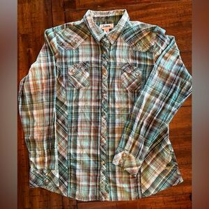 Adiktd Women’s Large Plaid Shirt - 100% Cotton